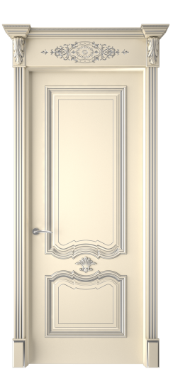 Багет 14 ДГ | Слоновая кость патина серебро