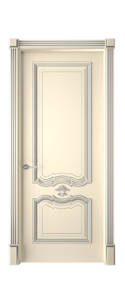 Багет 14 ДГ | Слоновая кость патина серебро