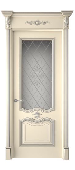 Багет 14 ДО | Слоновая кость патина серебро