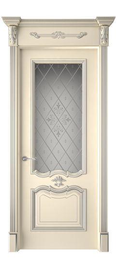 Багет 14 ДО | Слоновая кость патина серебро