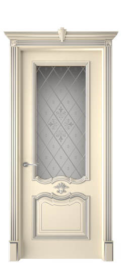 Багет 14 ДО | Слоновая кость патина серебро