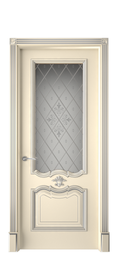 Багет 14 ДО | Слоновая кость патина серебро