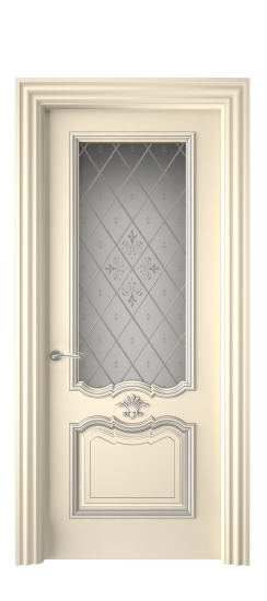 Багет 14 ДО | Слоновая кость патина серебро