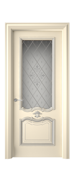 Багет 14 ДО | Слоновая кость патина серебро