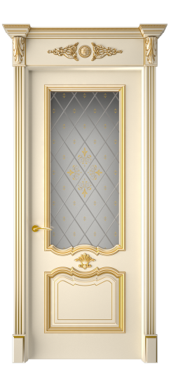 Багет 14 ДО | Слоновая кость патина золото