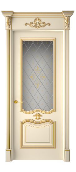 Багет 14 ДО | Слоновая кость патина золото