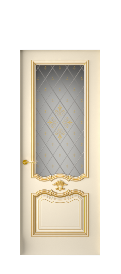 Багет 14 ДО | Слоновая кость патина золото