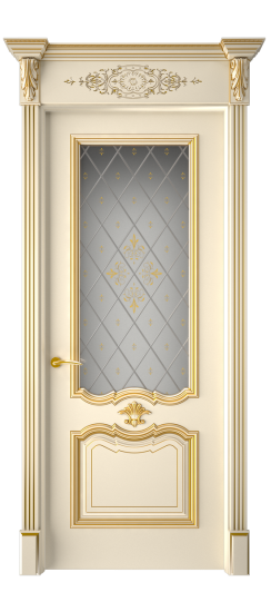 Багет 14 ДО | Слоновая кость патина золото