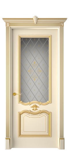 Багет 14 ДО | Слоновая кость патина золото