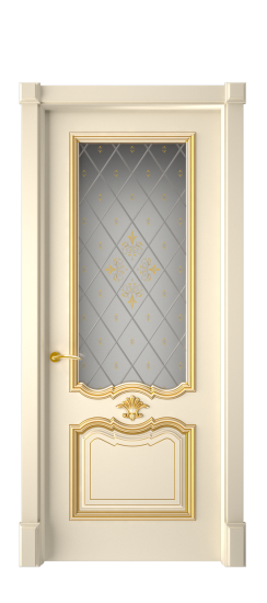 Багет 14 ДО | Слоновая кость патина золото