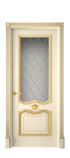 Багет 14 ДО | Слоновая кость патина золото