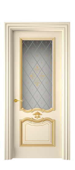 Багет 14 ДО | Слоновая кость патина золото