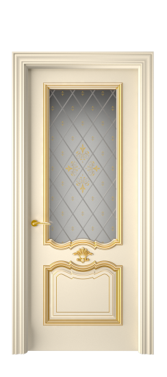 Багет 14 ДО | Слоновая кость патина золото