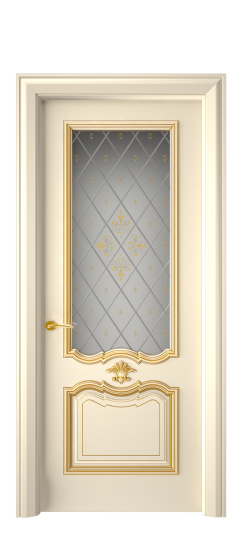 Багет 14 ДО | Слоновая кость патина золото