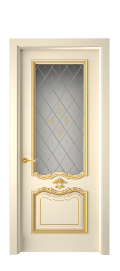 Багет 14 ДО | Слоновая кость патина золото