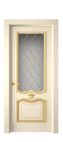 Багет 14 ДО | Слоновая кость патина золото