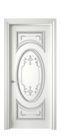 Багет 15 ДГ | Белая эмаль патина серебро