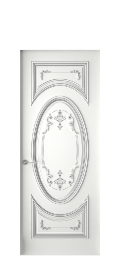 Багет 15 ДГ | Белая эмаль патина серебро