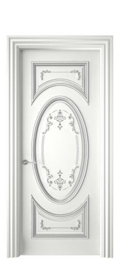 Багет 15 ДГ | Белая эмаль патина серебро