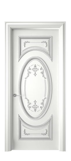 Багет 15 ДГ | Белая эмаль патина серебро