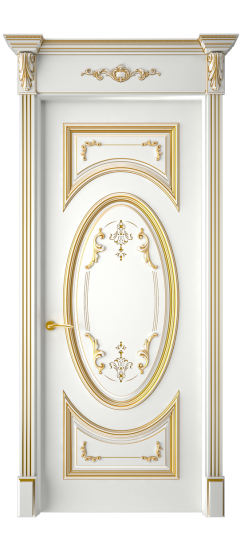 Багет 15 ДГ | Белая эмаль патина золото