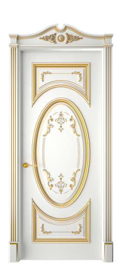 Багет 15 ДГ | Белая эмаль патина золото