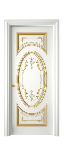 Багет 15 ДГ | Белая эмаль патина золото