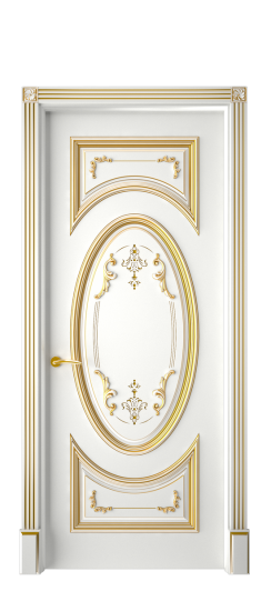 Багет 15 ДГ | Белая эмаль патина золото