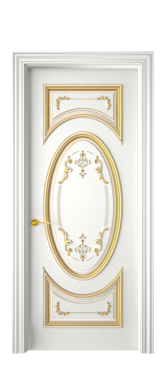 Багет 15 ДГ | Белая эмаль патина золото