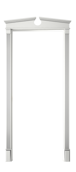 Багет 15 ДО | Белая эмаль патина серебро