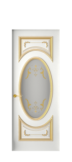 Багет 15 ДО | Белая эмаль патина золото