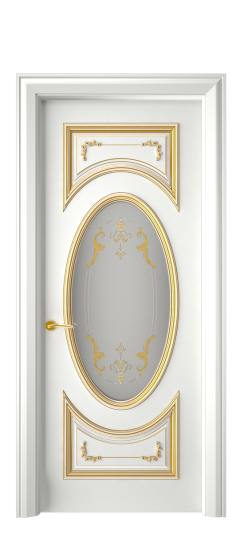 Багет 15 ДО | Белая эмаль патина золото