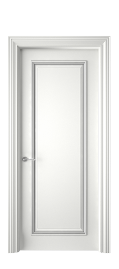 Багет 16 ДГ | Белая эмаль патина серебро