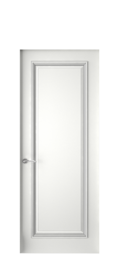 Багет 16 ДГ | Белая эмаль патина серебро