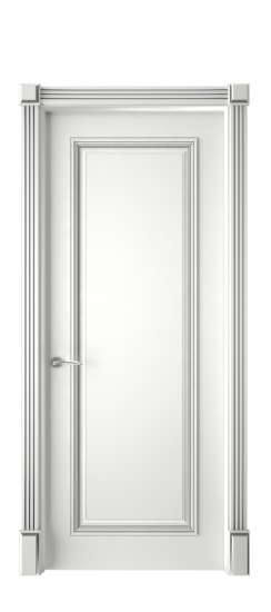 Багет 16 ДГ | Белая эмаль патина серебро