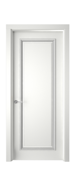 Багет 16 ДГ | Белая эмаль патина серебро