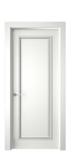 Багет 16 ДГ | Белая эмаль патина серебро