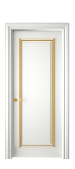 Багет 16 ДГ | Белая эмаль патина золото