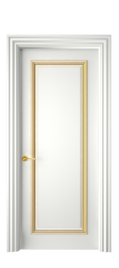 Багет 16 ДГ | Белая эмаль патина золото