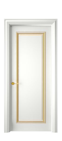 Багет 16 ДГ | Белая эмаль патина золото