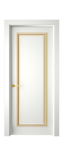 Багет 16 ДГ | Белая эмаль патина золото