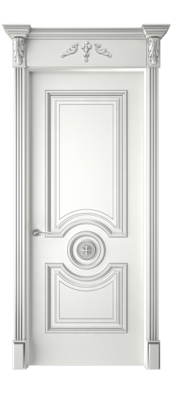 Багет 18 ДГ | Белая эмаль патина серебро