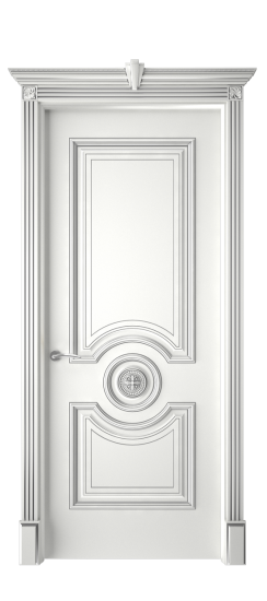 Багет 18 ДГ | Белая эмаль патина серебро