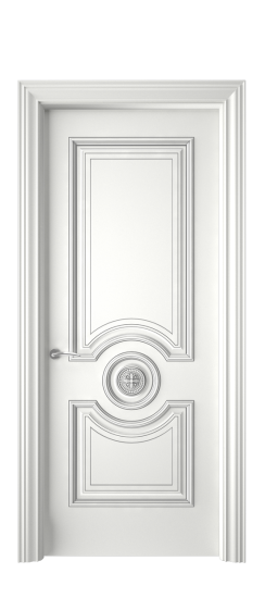 Багет 18 ДГ | Белая эмаль патина серебро