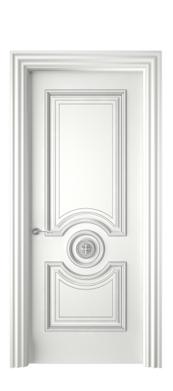 Багет 18 ДГ | Белая эмаль патина серебро