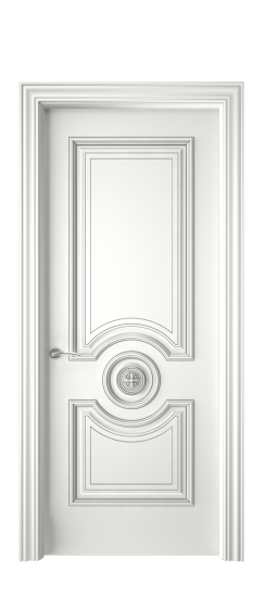 Багет 18 ДГ | Белая эмаль патина серебро