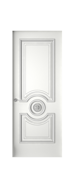 Багет 18 ДГ | Белая эмаль патина серебро