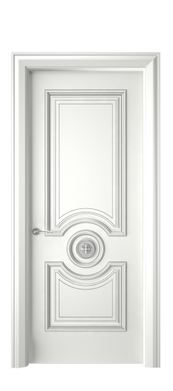 Багет 18 ДГ | Белая эмаль патина серебро