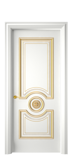 Багет 18 ДГ | Белая эмаль патина золото