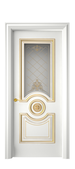 Багет 18 ДО | Белая эмаль патина золото